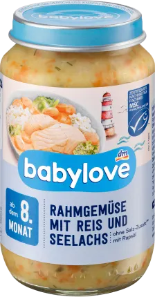 babylove Rame vegetables menu with rice and pollos from the 8th month, 220 g