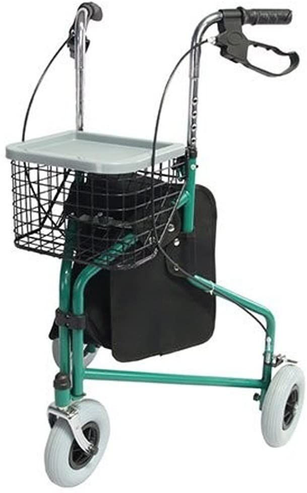 Mobiclinic Foldable 3 Wheel Rollator Delta, Model Caleta With Triple Wheel Stair Climb