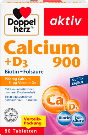 Doppelherz Calcium 900 + D3 tablets 80 ST, 205.6 g