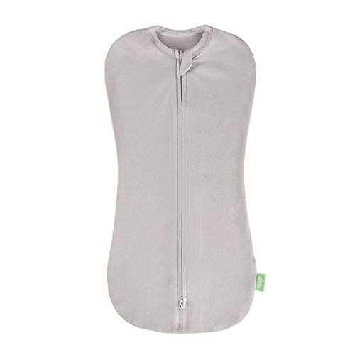 LULANDO Snoozy Baby Blanket, Swaddle Blanket for Newborns, 100 Organic Cotton, Grey, 2.3 - 4.5 kg