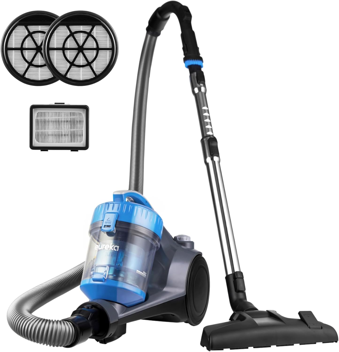 EUREKA Store EUREKA Lightweight Vacuum Cleaner for Carpets and Hard Floors with Filter Blue