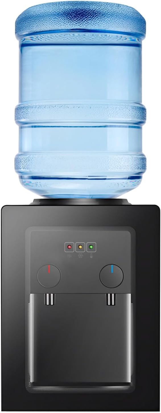 550 W Electric Hot Water Dispenser, Vertical Hot & Cold Water Dispenser for Office and Home, Drinking Fountain with Thermostat Control
