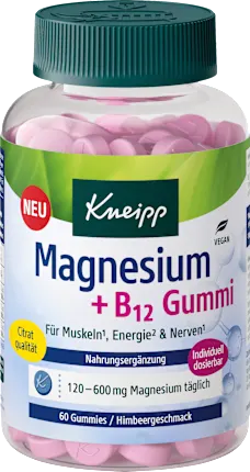 Kneipp Magnesium + B12 gummies 60 pieces, 216 g
