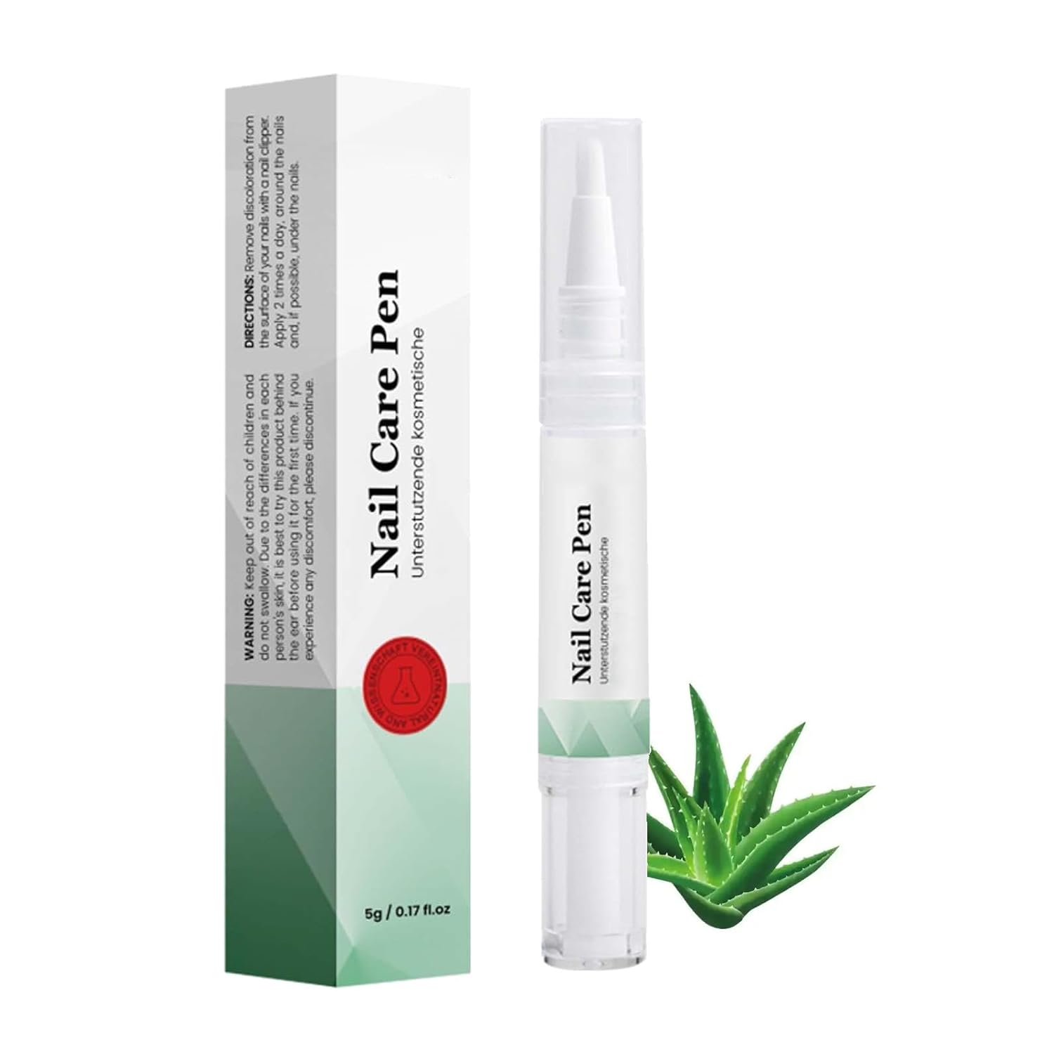 hgerGWW Pack of 4 Nail Care Pen - The Original, Nail Fungus Pen Austria, Nail Care Pen Cosmetic Care for Nail Fungal Infection, with Tea Tree Oil, Vitamin E & Aloe Vera (5 ml)