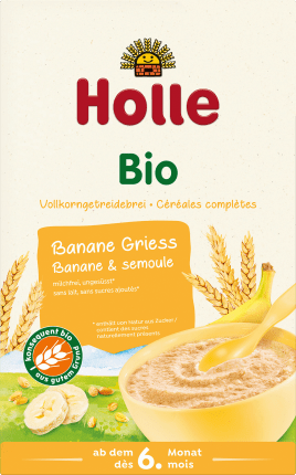 Holle baby food Cereal porridge banana semolina from the 6th month, 250 g