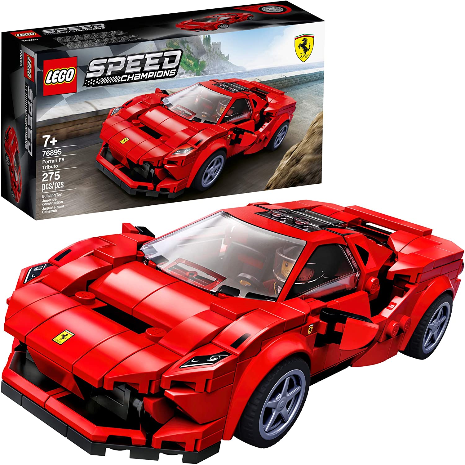 Lego Speed Champions 76895 Ferrari F8 Tributo Red, 275 Pieces