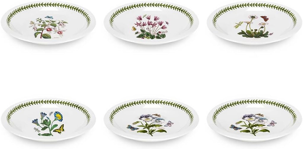 Portmeirion Botanic Garden - 8.75\" Low Bowl - Set of 6