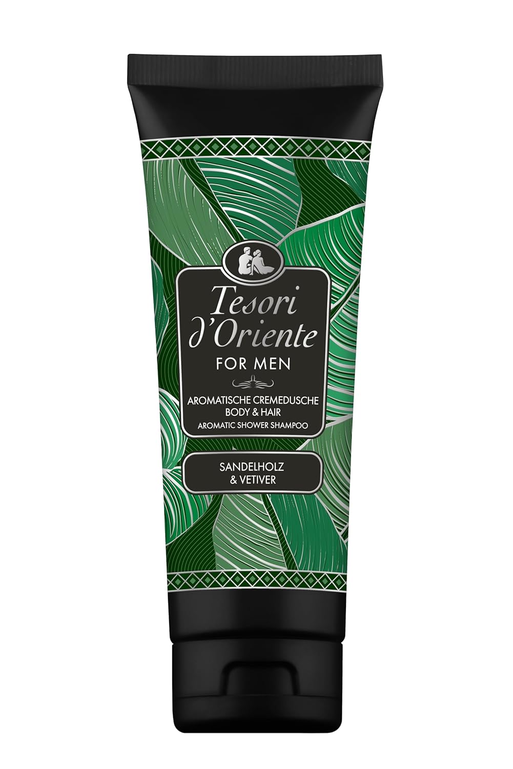Tesori d'Oriente Tesori d\'Oriente Cream Shower Body & Hair \'Vetiver & Sandalwood\' | For Men | Aromatic Cream Shower for Body and Hair Care | Ritual for Body & Senses | 250 ml
