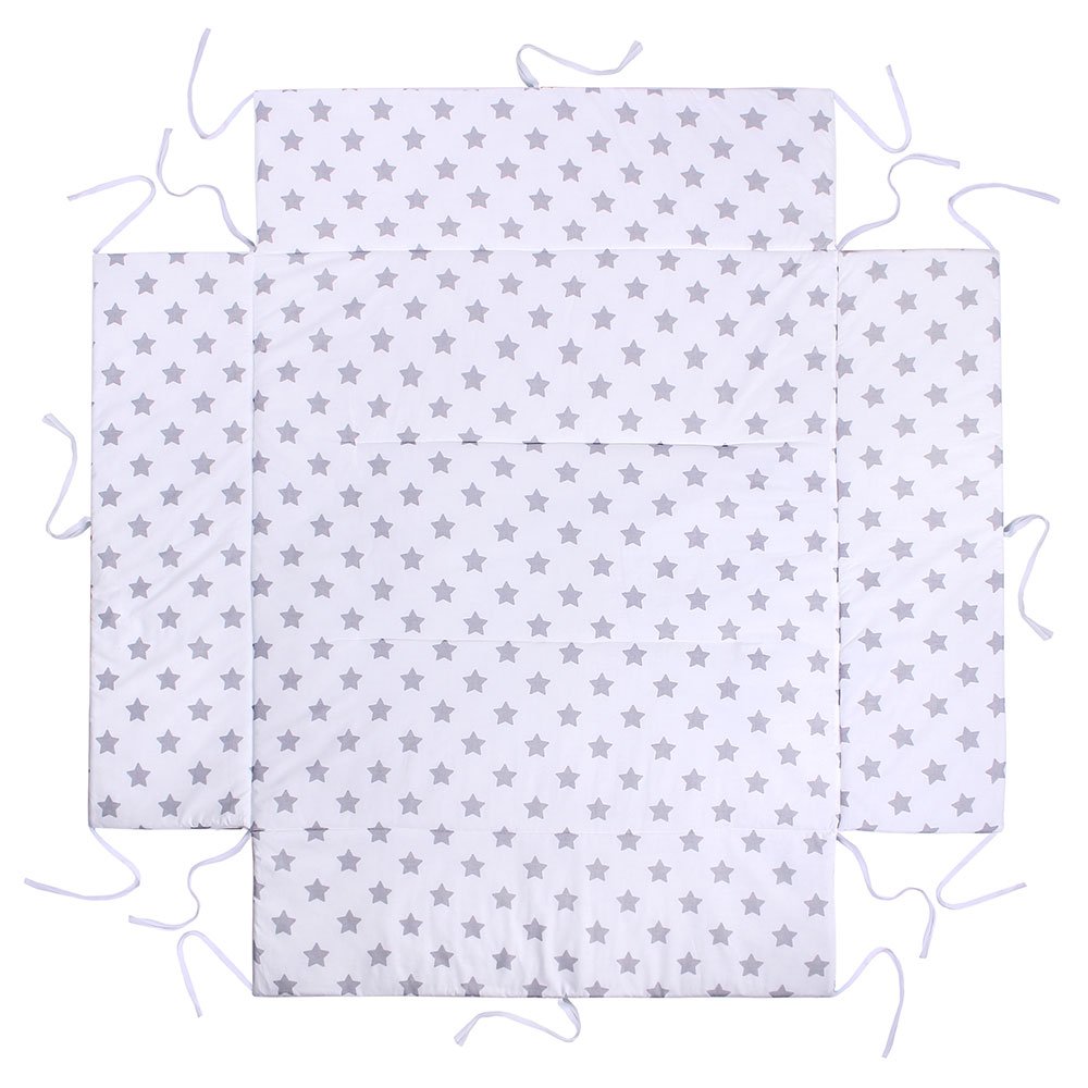 LULANDO Playpen mat and protective insert, protects against bumps, with high side padding, anti-allergic filling, standard 100 by Oeko-Tex