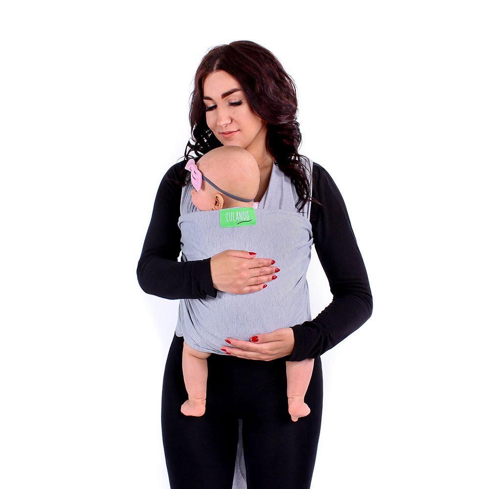 Lulando Elastic Baby Sling Baby Sling for Newborns and Infants. Black