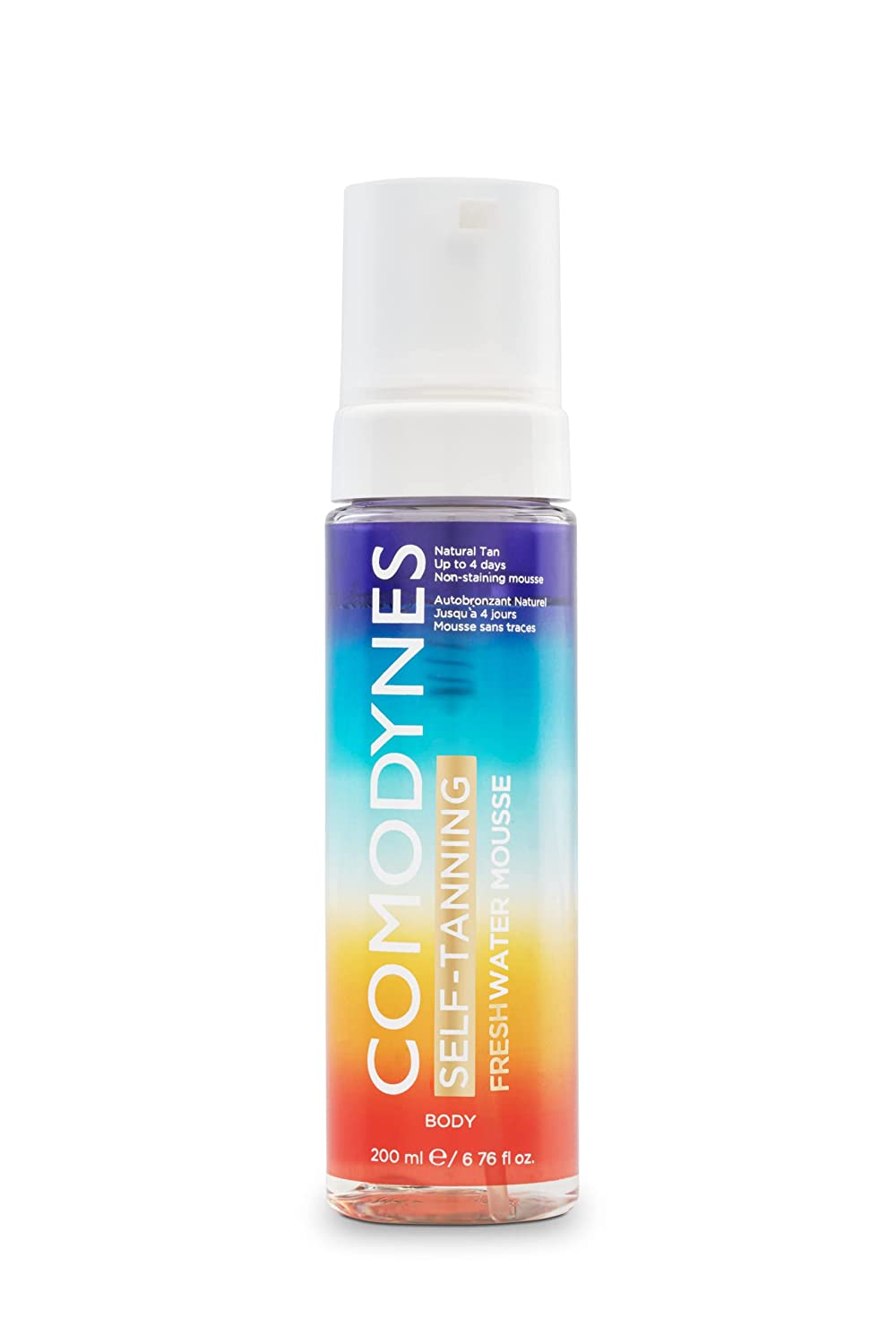 Comodynes Self -Tanning Fresh Water Mousse - Natural, Advanced Self -Tanning Foam with Moisturising and Nourishing Effect for the Face and Body - 200 ml