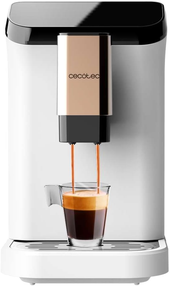 Cecotec Superautomatic Coffee Machine Cremmaet Macchia White Rose. 1350 W, thermoblock, 19 bar pump pressure, plug & play system, coffee storage container with integrated grinder, automatic cleaning