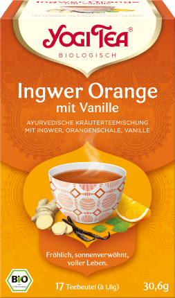 Yogi Tea herbal tea ginger orange with vanilla (17 bags), 30.6 g