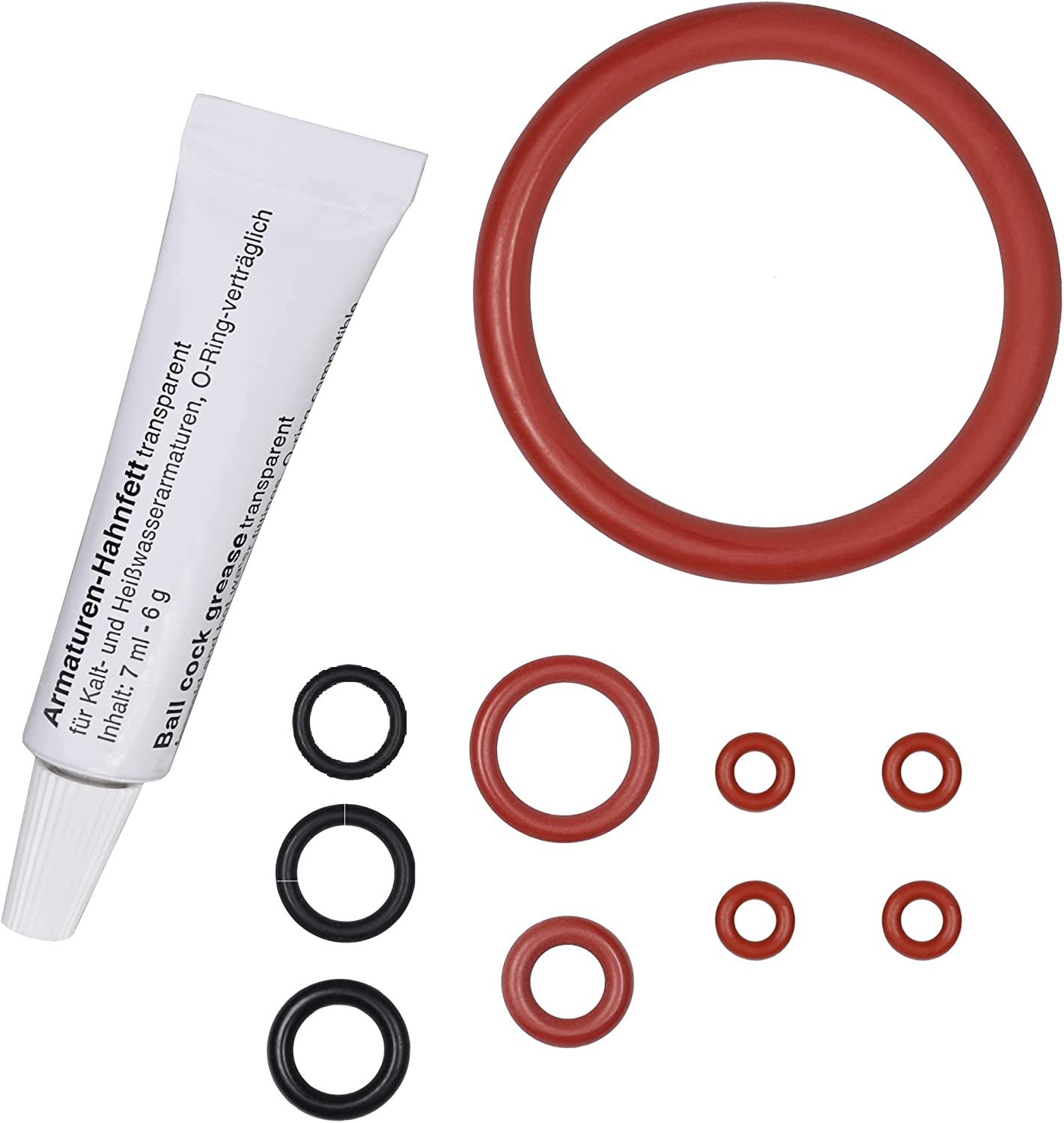 Snapworld-Kaffee Maintenance Kit Seal Compatible with Philips Saeco Spidem Gaggia for Brewing Group Support Valve Outlet Nozzle Includes 6 G Tube of Food Grease
