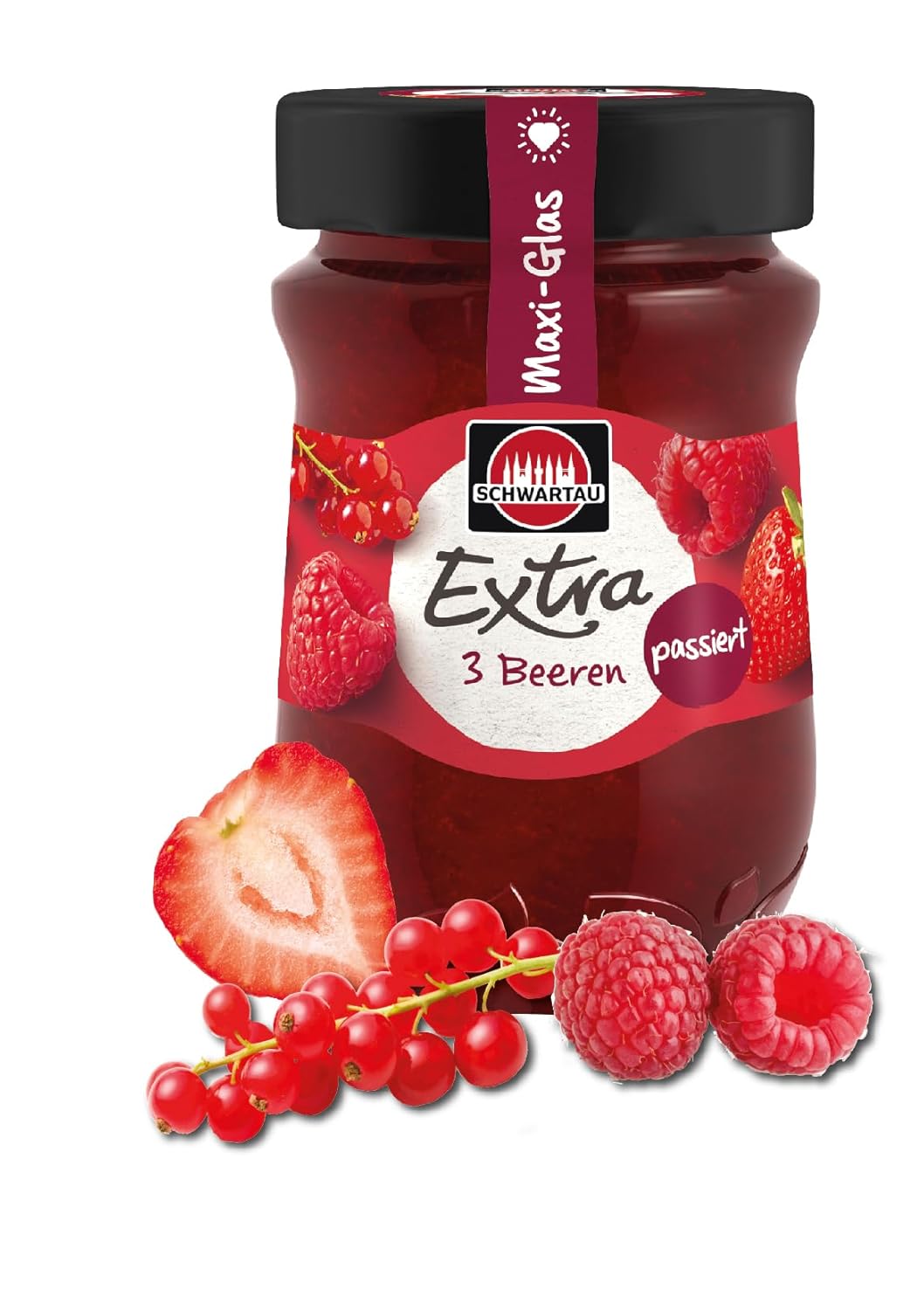 Schwartau Extra 3 Berries Happened Jam Family Size 600g Maxi