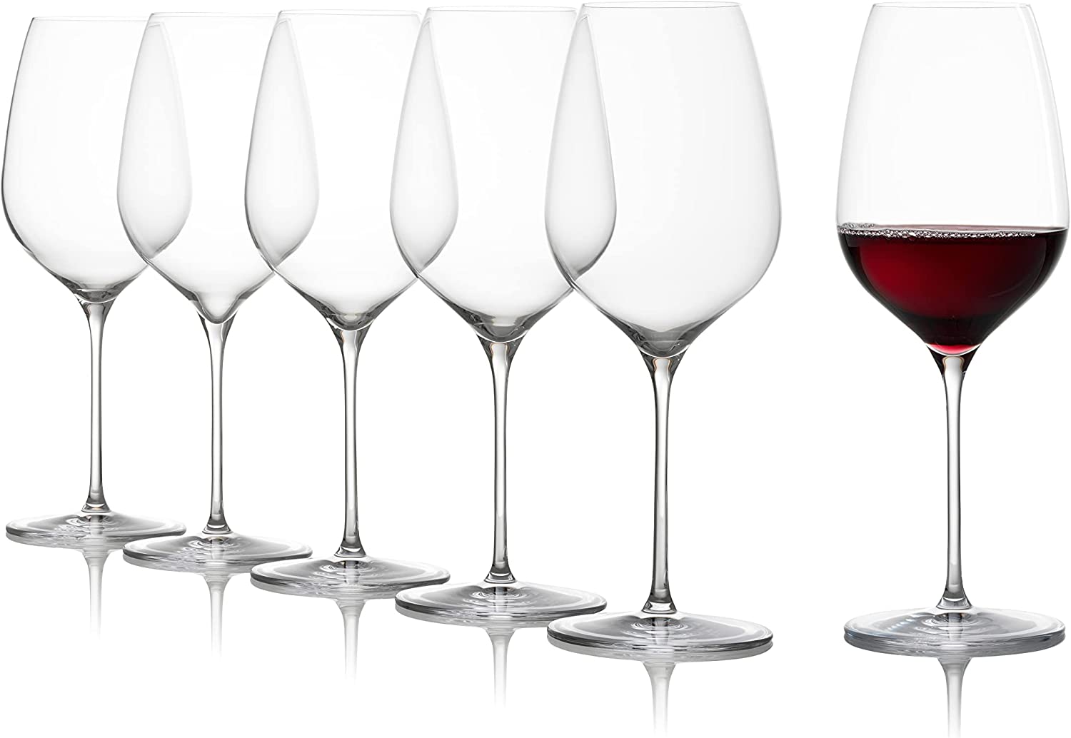 Stölzle Lausitz Red wine linch fino/red wine glass 6 Set/high -quality modern red wine glasses/elegant light wine glasses red wine/stolen red wine glasses/wine stealing glass