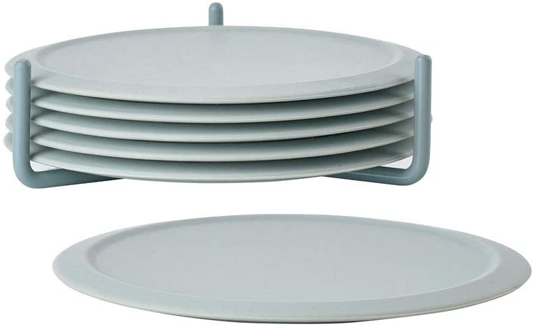 Zone Denmark, Singles Set of 6 Silicone Coasters for Glasses - Nordic Sky