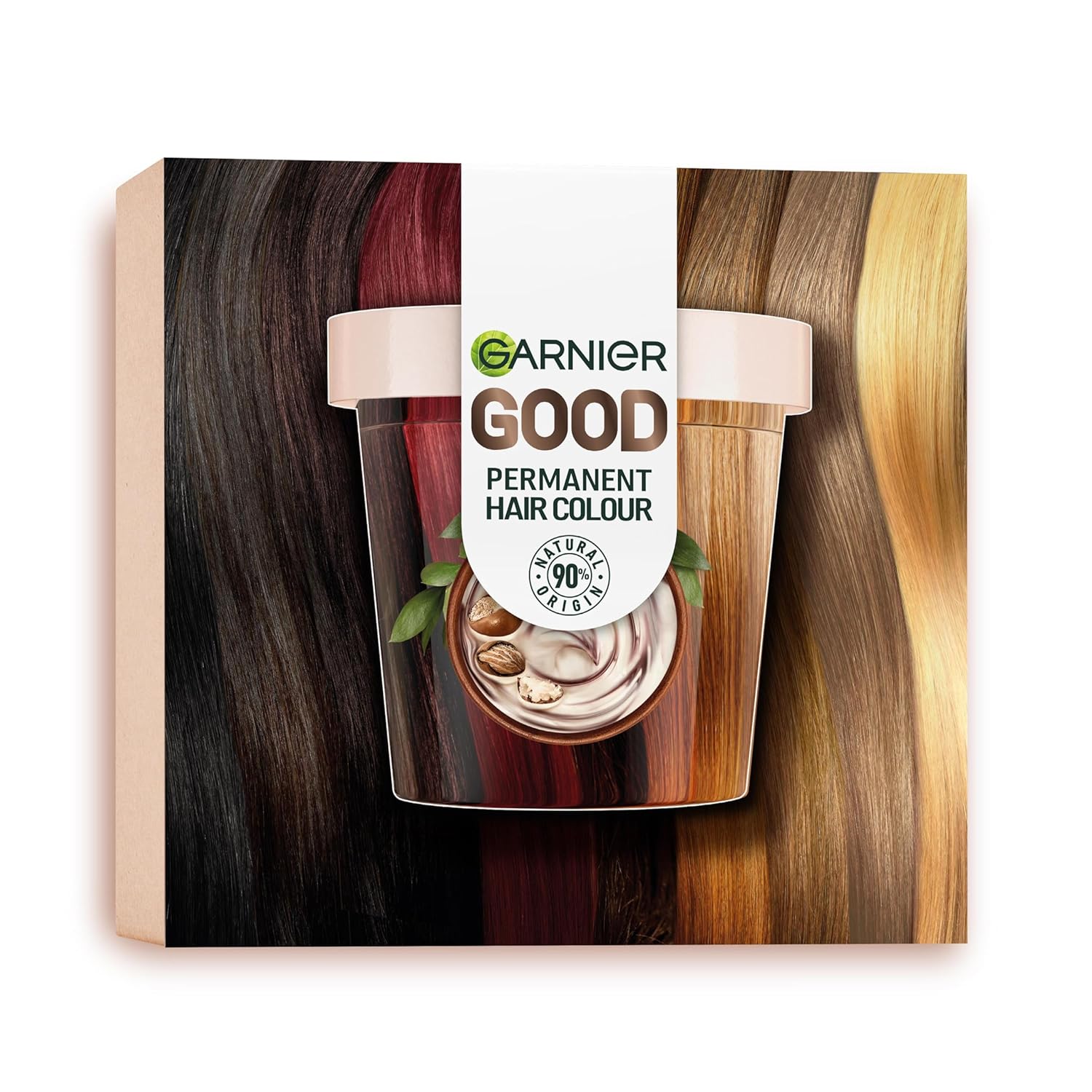 Garnier Permanent Hair Colour, Hair Dye Set for Intense and Long-Lasting Hair Colour, Colouration for up to 8 Weeks of Radiant Colour, No Ammonia, 4.0 Cocoa Brown, Good Refill Kit