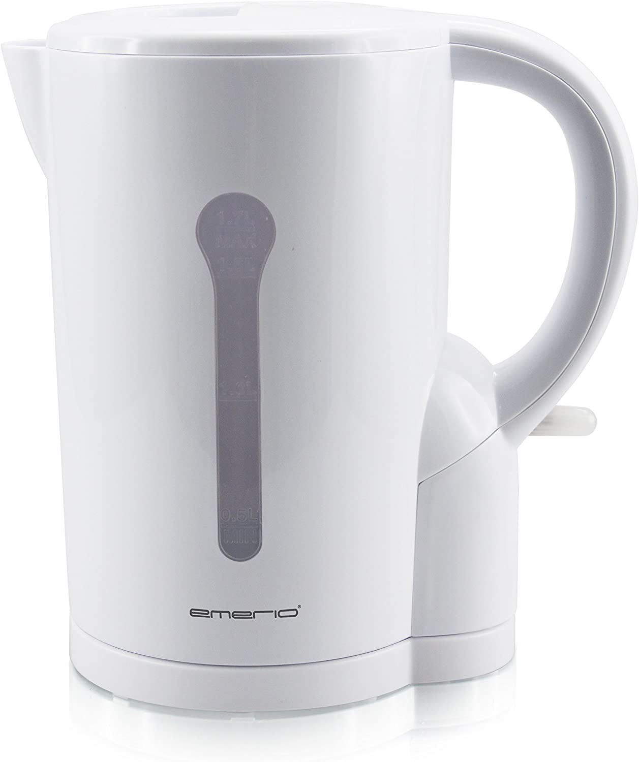 Emerio Kettle, 1.7 L, plastic, white, 2200 W