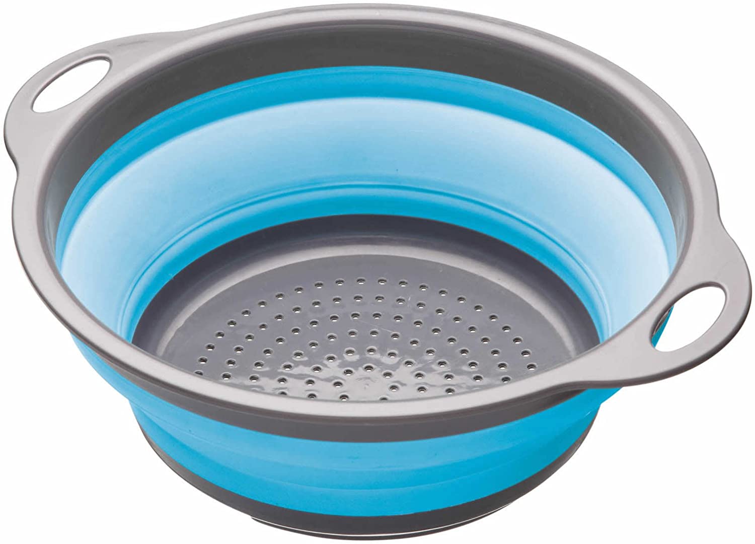Colourworks 2.8 Litres Collapsible Colander, 24 cm - Blue