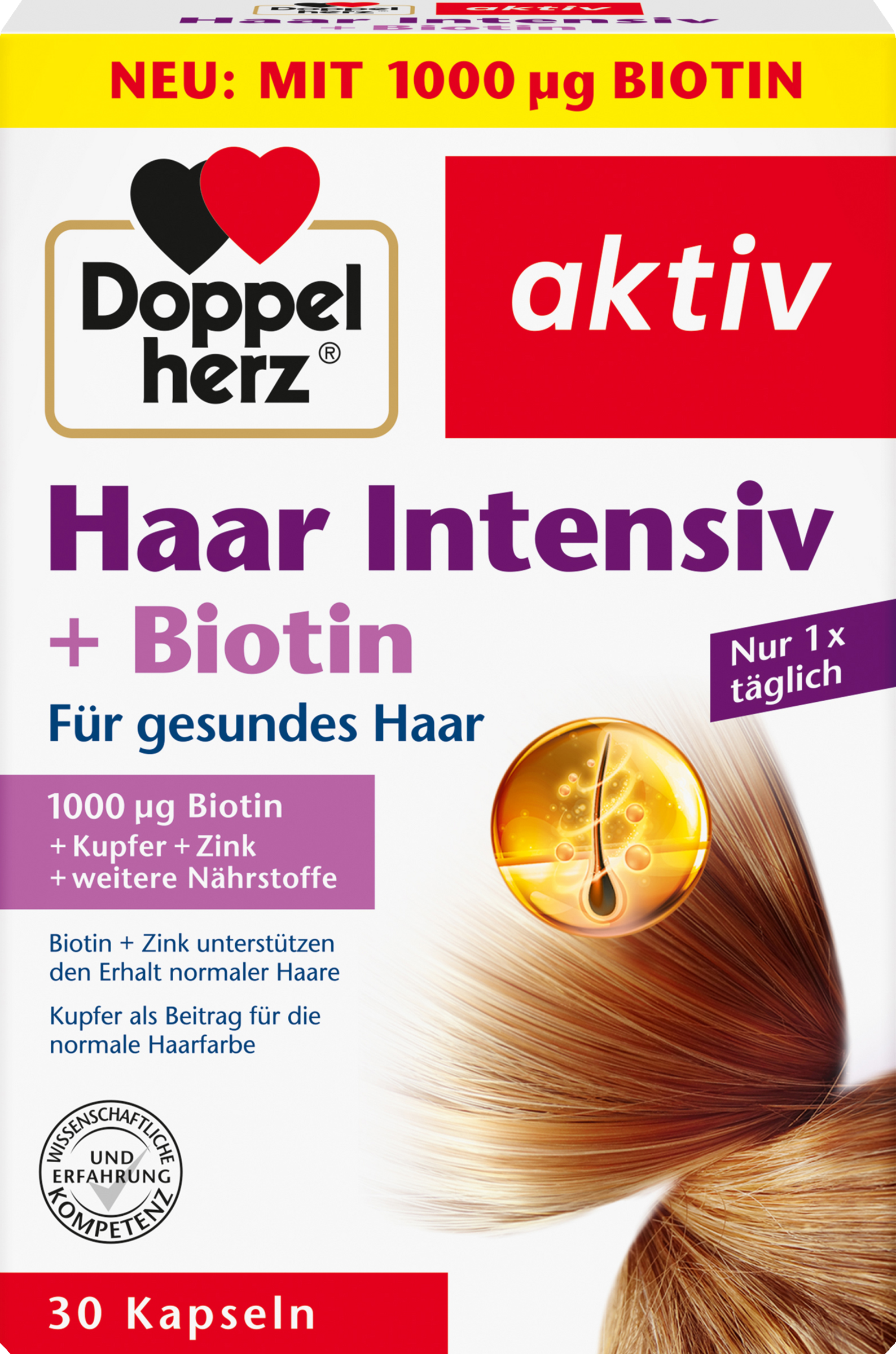 Doppelherz Hair intensive + biotin capsules
