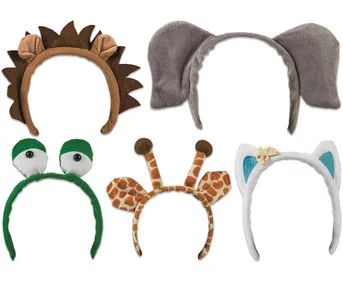 Headband “Animal Motif”, set of 5
