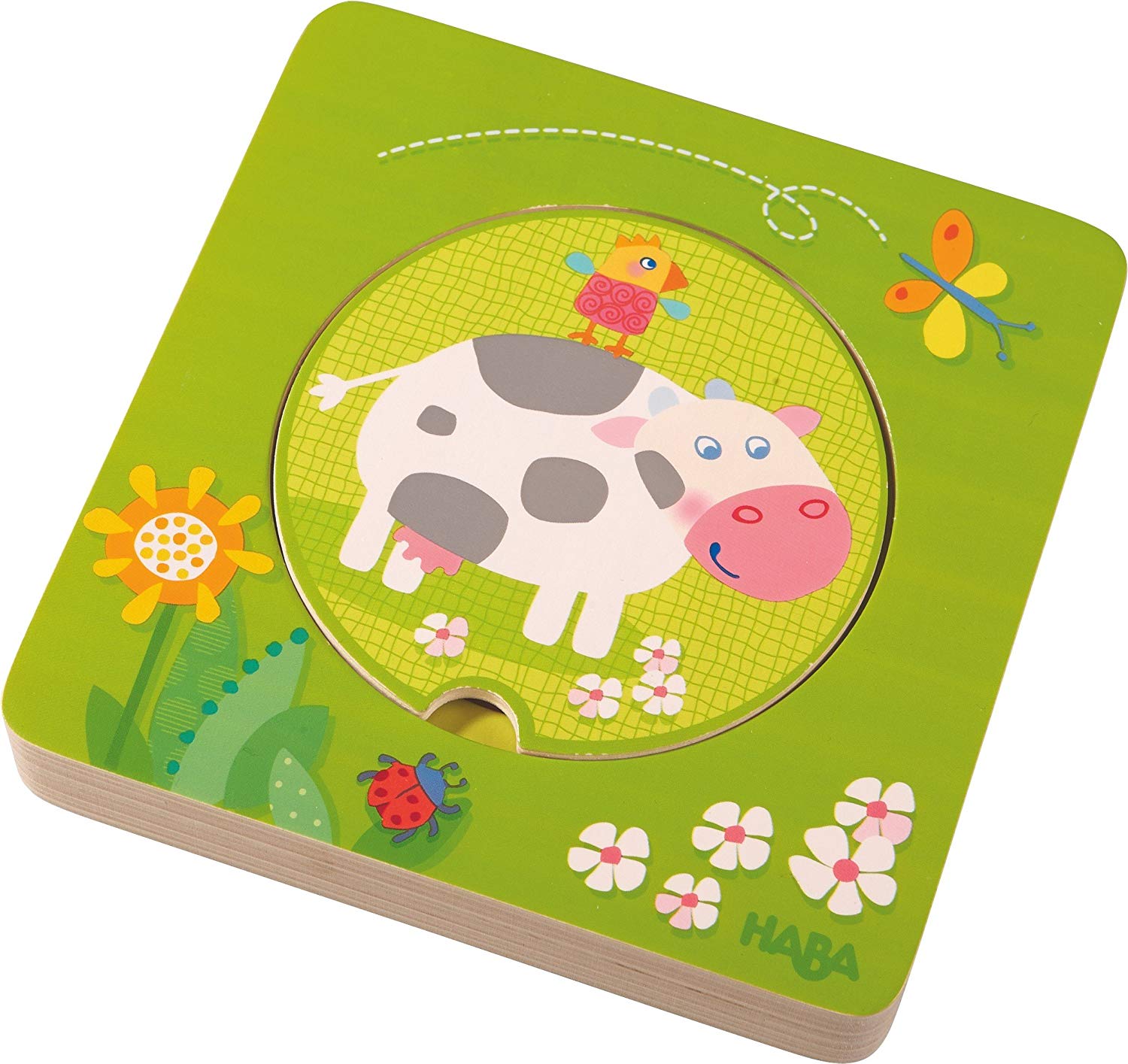 Haba Wooden Puzzle Farmyard Friends
