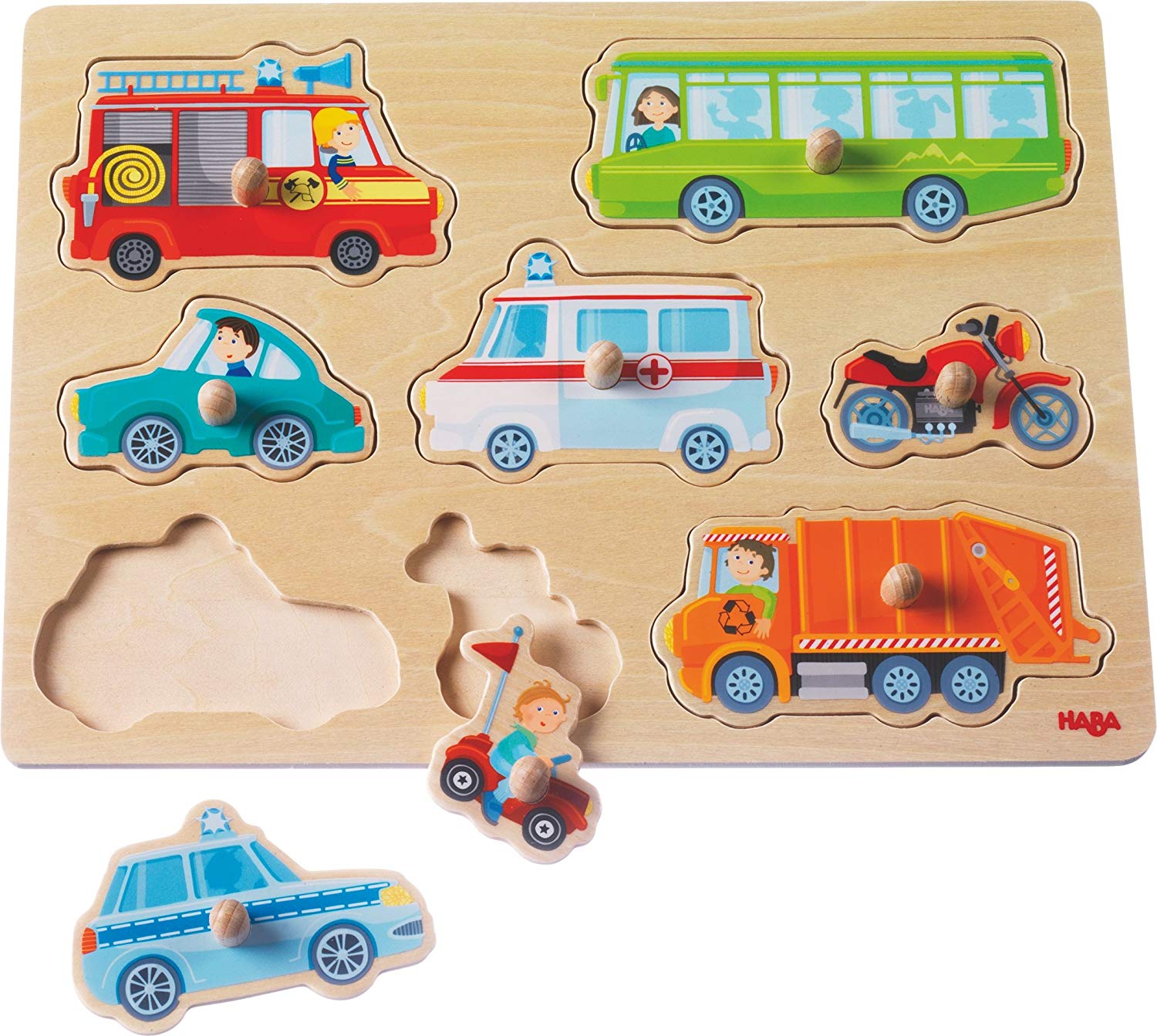 Haba Gripping Puzzle Vehicle World