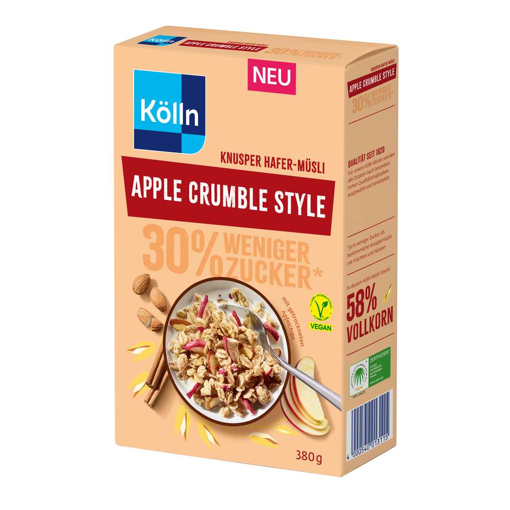 Oat Muesli Apple Crumble Style