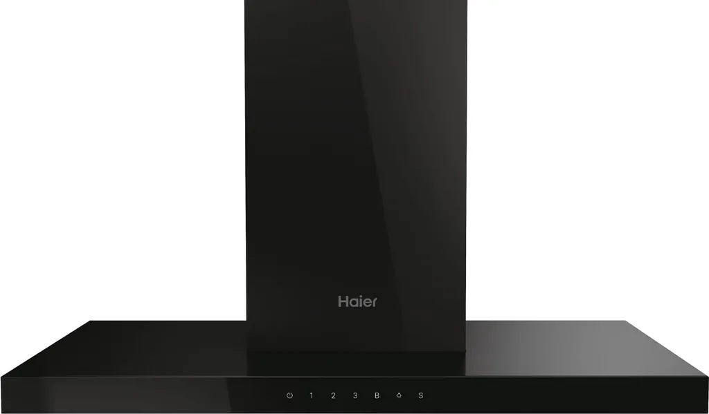 Haier HATS9CBS6BVOC wall-mounted cooker hood 90 cm black
