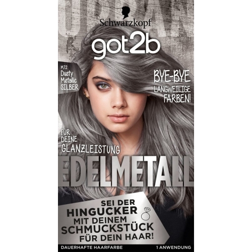 Got2B Hair color Edelmetall Dusty Metallic Silver M72