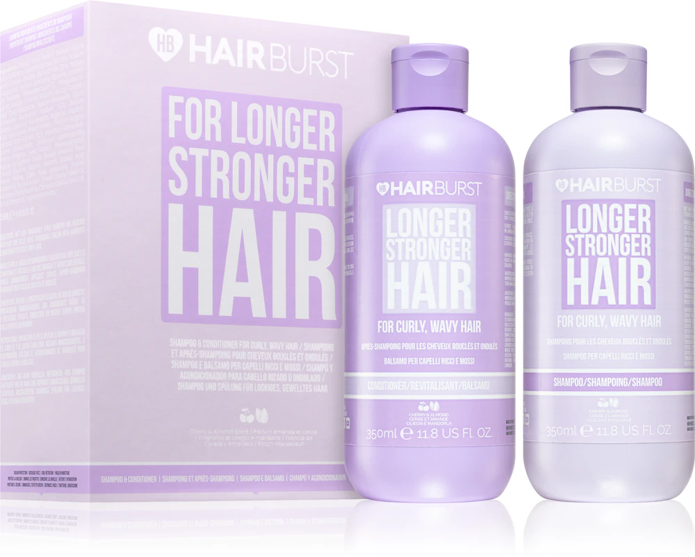 Hairburst Longer Stronger Hair Curly, Wavy Hair Set Gift Set Curl Care for Curly Hair