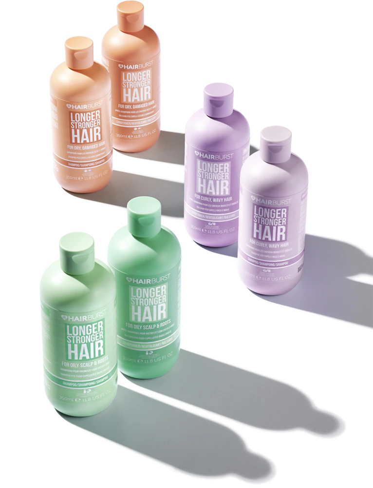 Hairburst Longer Stronger Hair Oily Scalp & Roots the cleansing shampoo for quickly greasy hair
