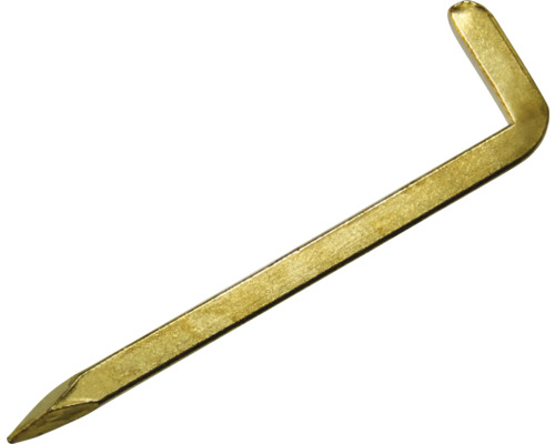 Hook pins 3.5 x 50 mm brass-plated steel, 10 pieces