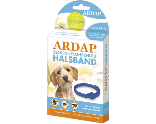 ARDAP tick and flea collar, 60 cm, for dogs up to 10 kg