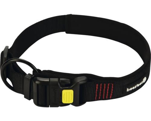 beeztees Premium Dog Collar Parinca 60 - 65 cm x 3 cm black with strain relief nylon