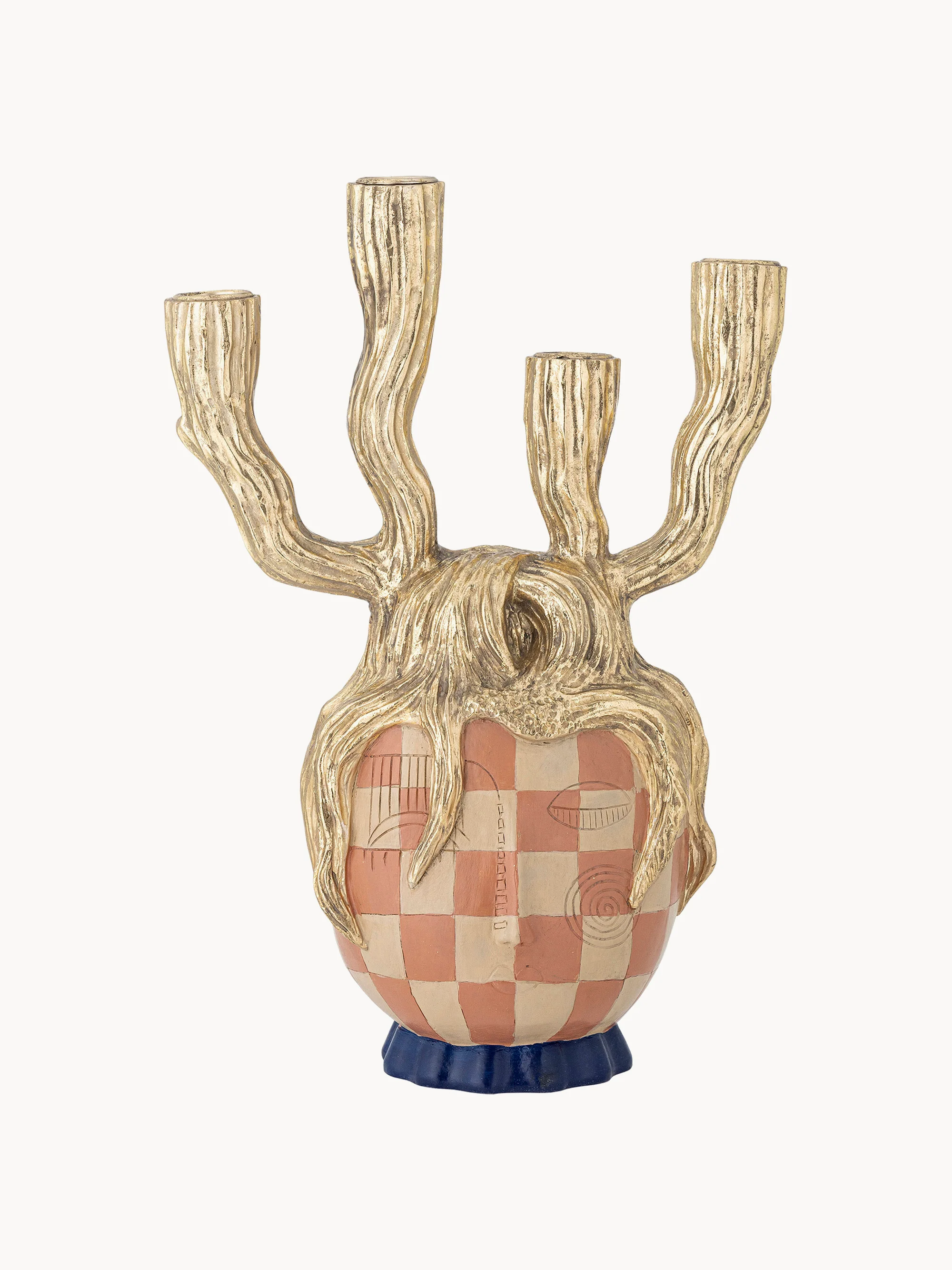 Bloomingville Hand-painted Medusa candle holder