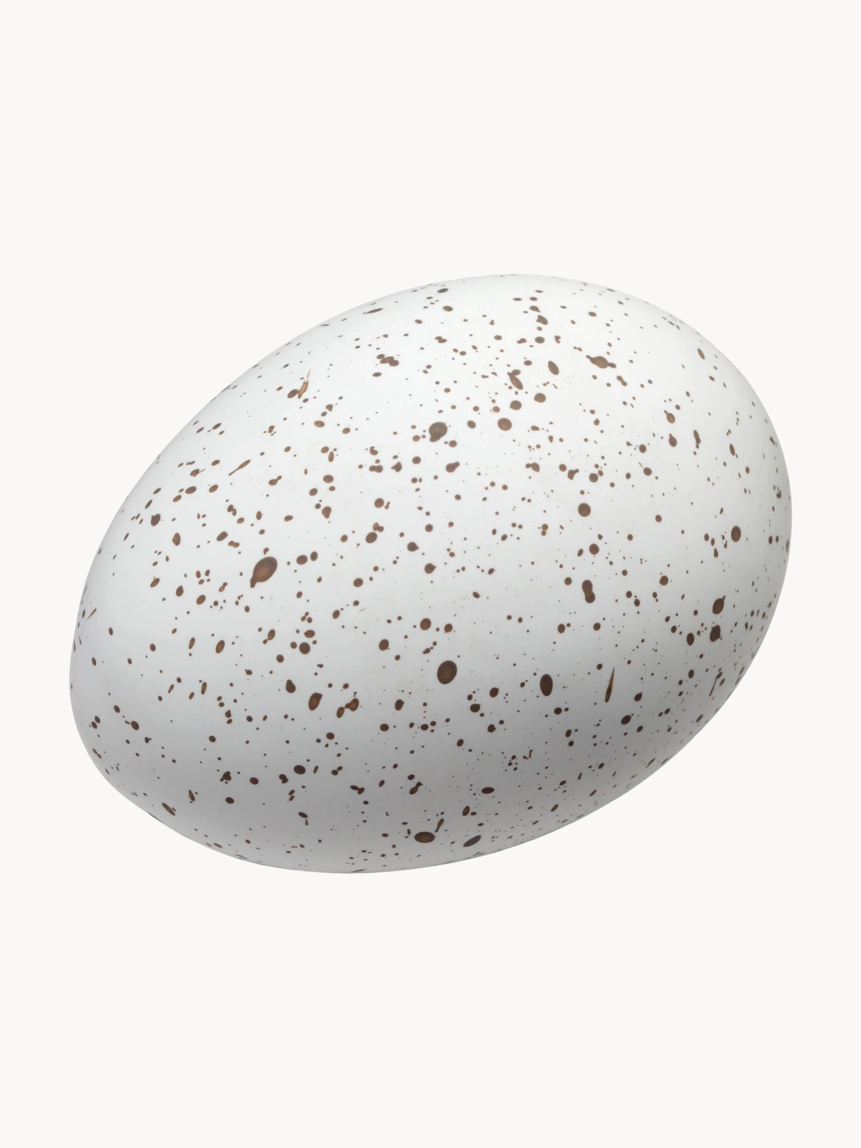 Cooee Design Handmade decorative Easter egg bonbonnière, set of 2, White, speckled