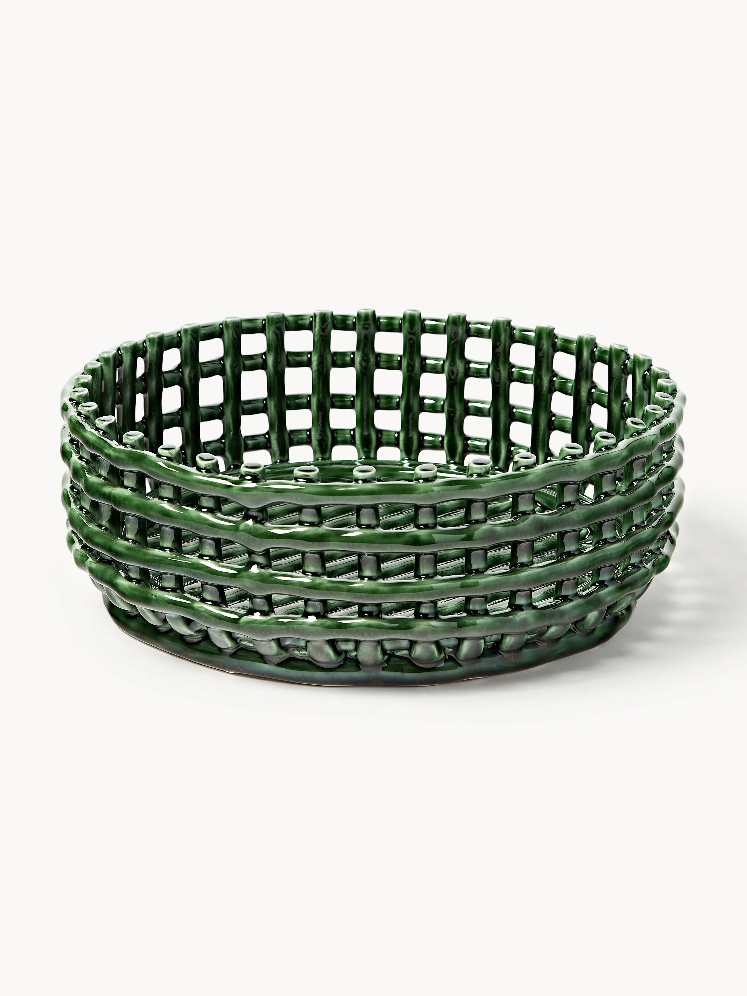 Ferm Living Handmade decorative ceramic bowl centerpiece