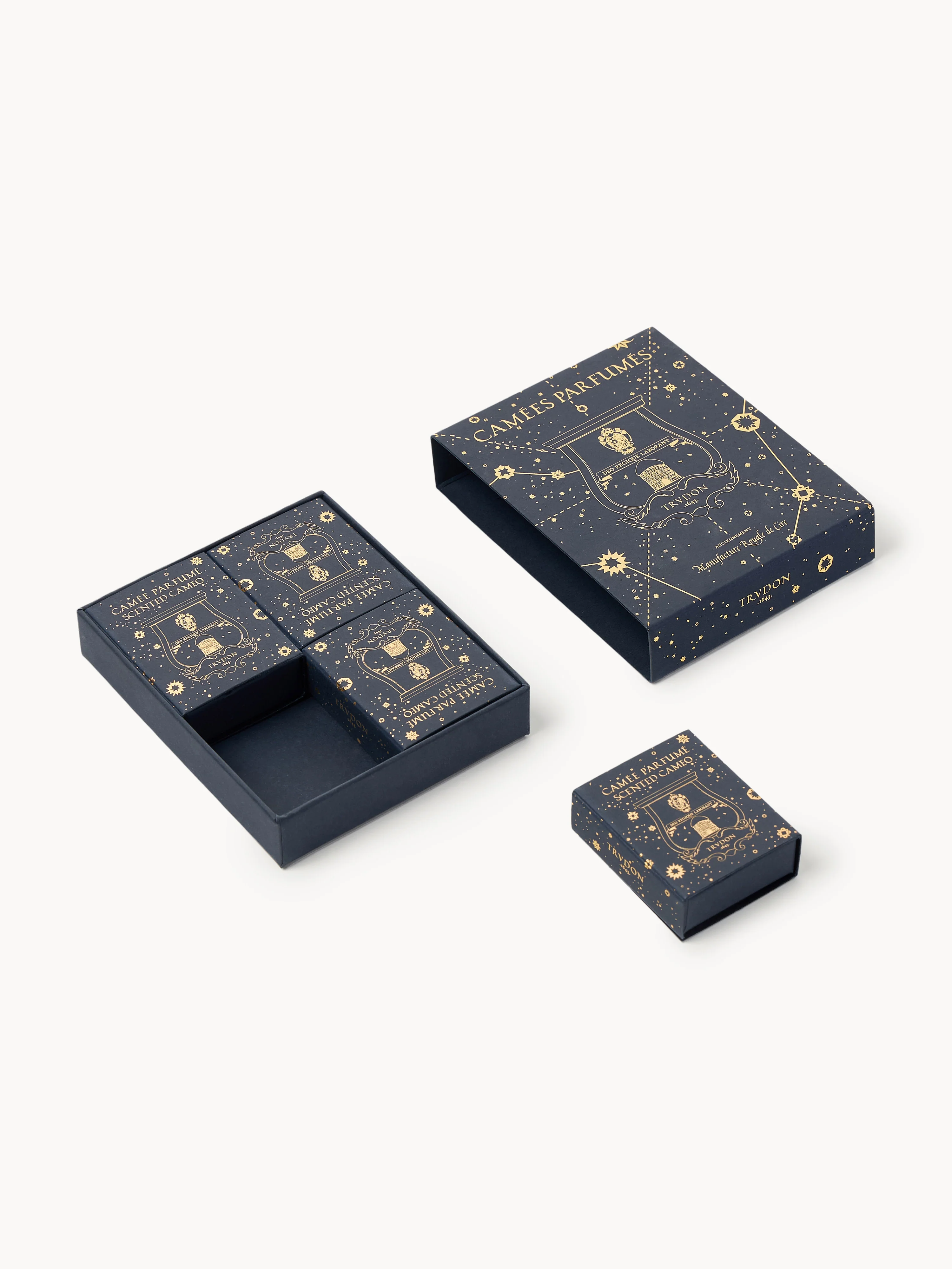Trudon Handmade scented candles Fir (fir, myrrh & frankincense), set of 4
