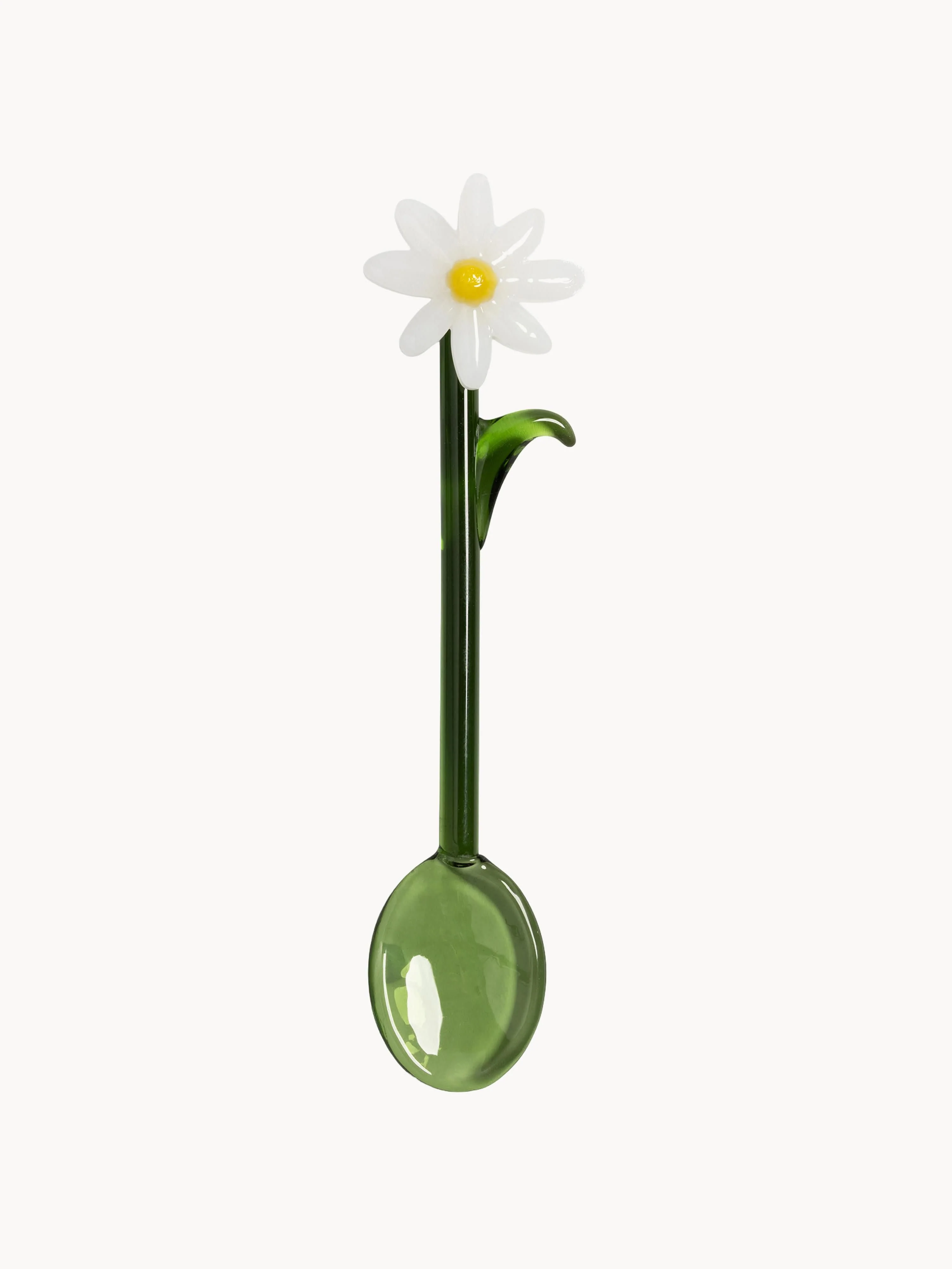&k Amsterdam Handmade Flora spoons made of borosilicate glass, set of 2