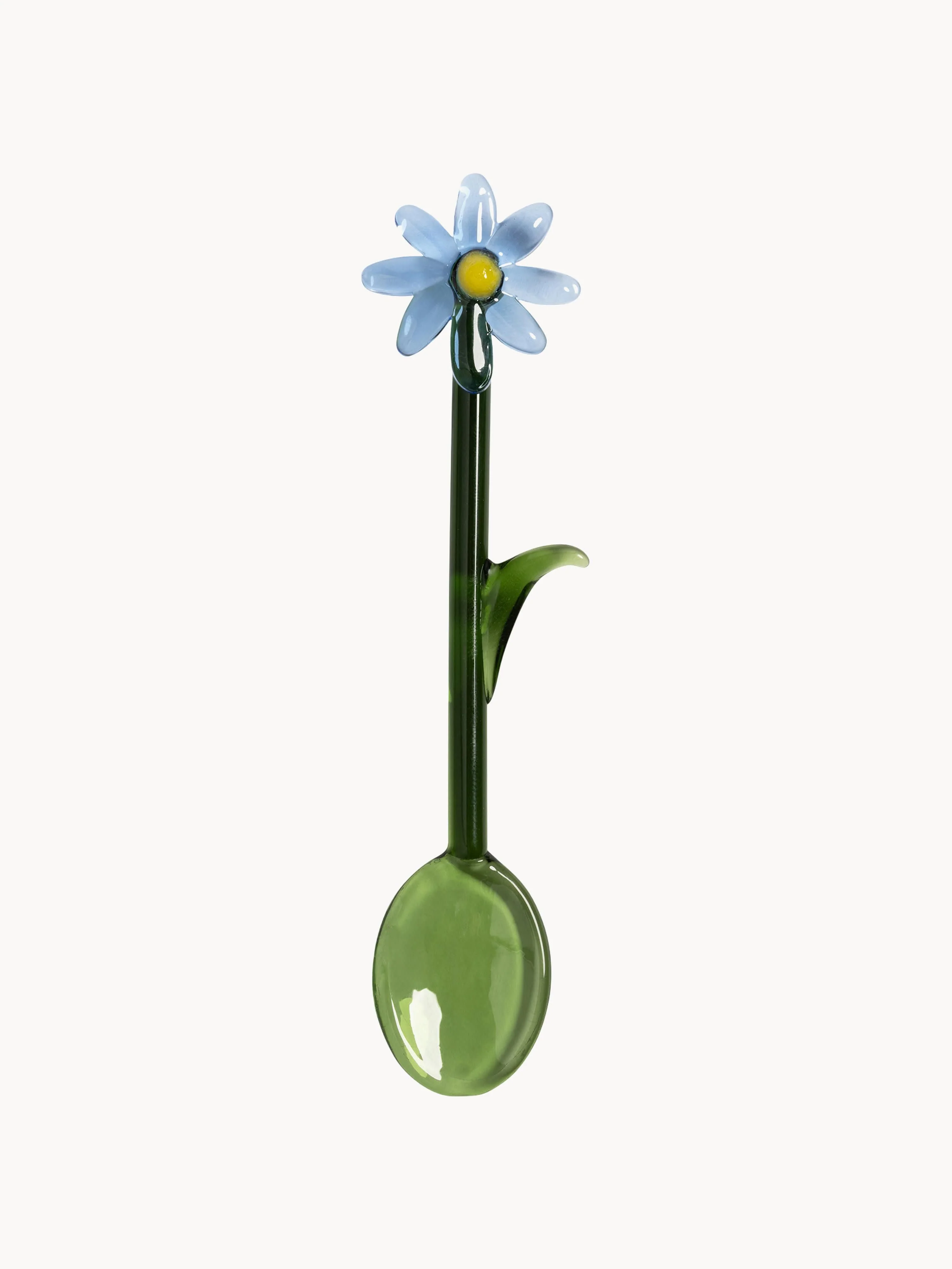 &k Amsterdam Handmade Flora spoons made of borosilicate glass, set of 2