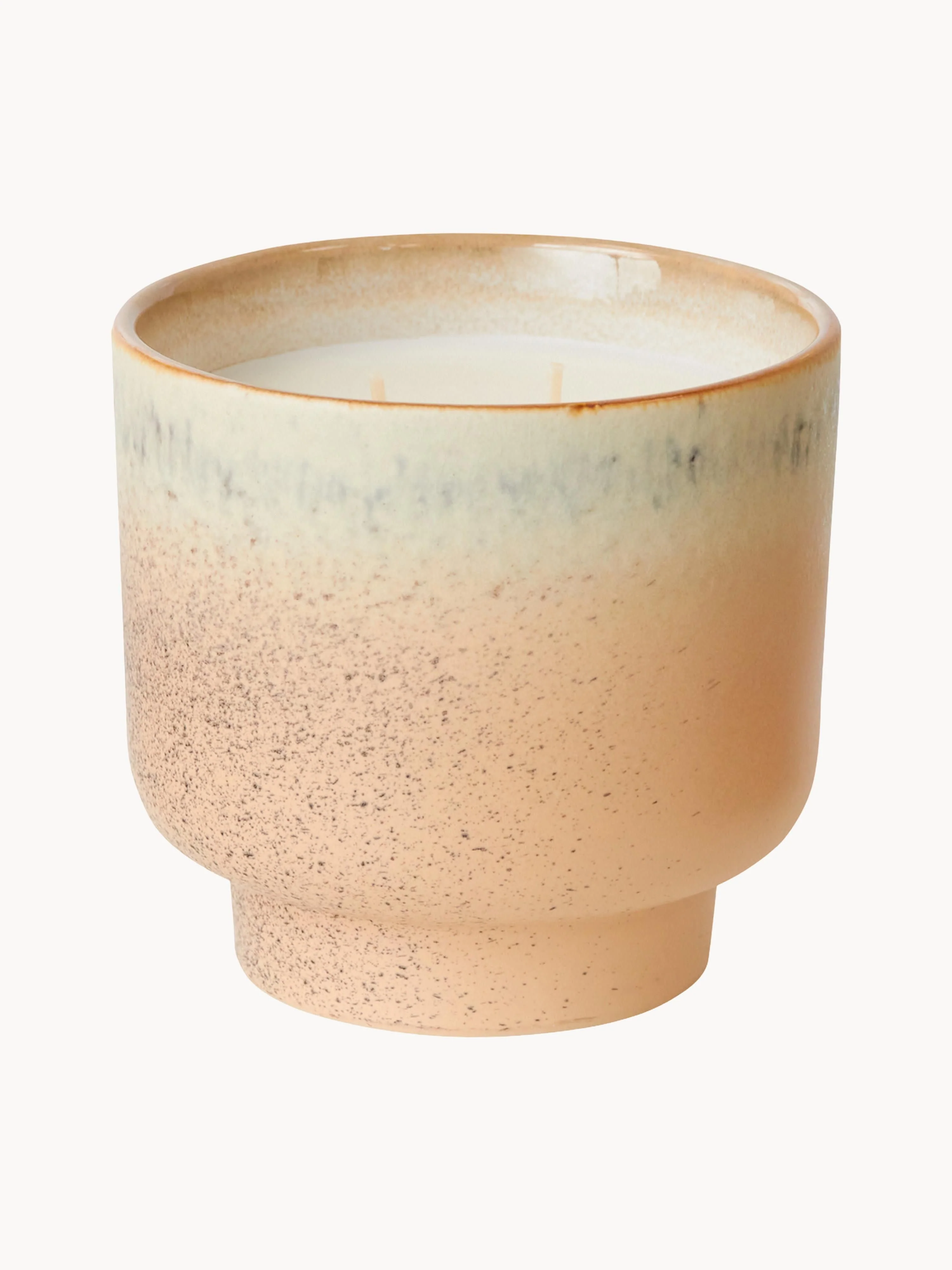 HKliving Handmade two-wick scented candle 70s (peppermint & lily of the valley)