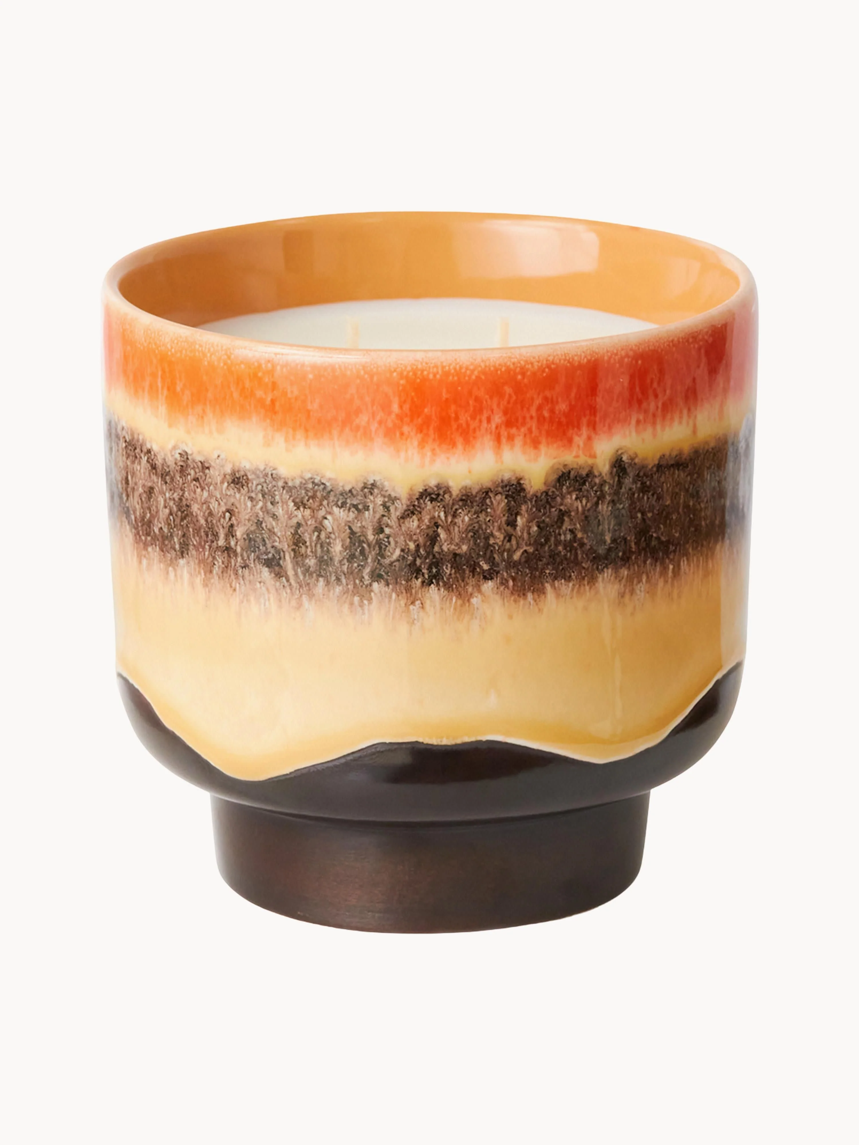 HKliving Handmade two-wick scented candle 70s (Citrus fruits & Mint), Citrus fruits & mint