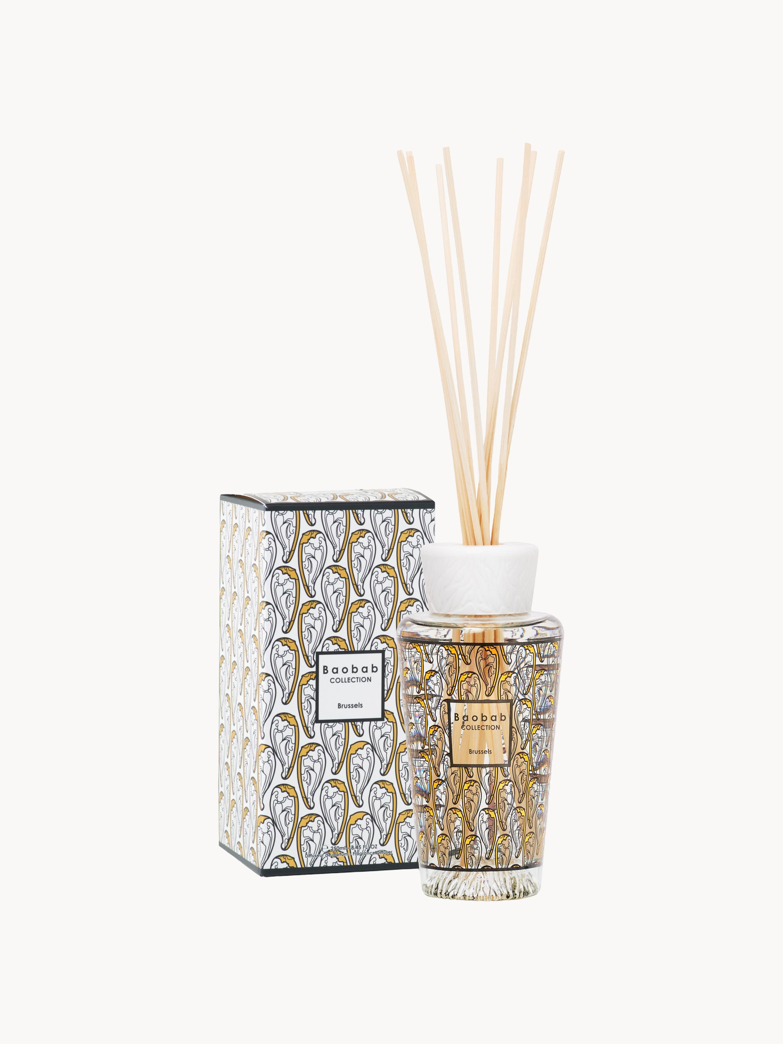 Baobab Collection Handmade diffuser My First Baobab Brussels (cedar, sandalwood & honey), 250 ml, Cedar, sandalwood & honey