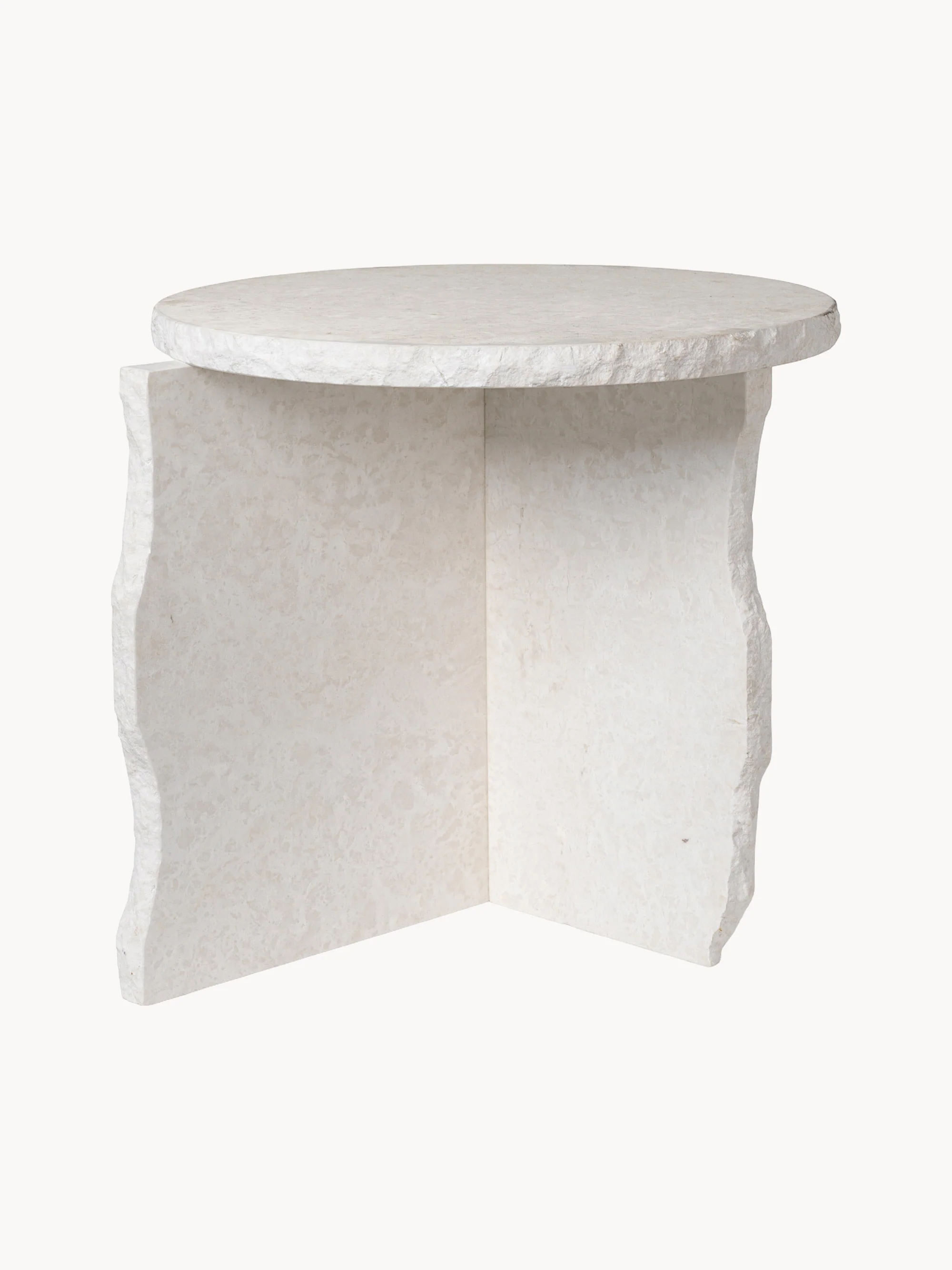 Ferm Living Handcrafted marble side table, mineral