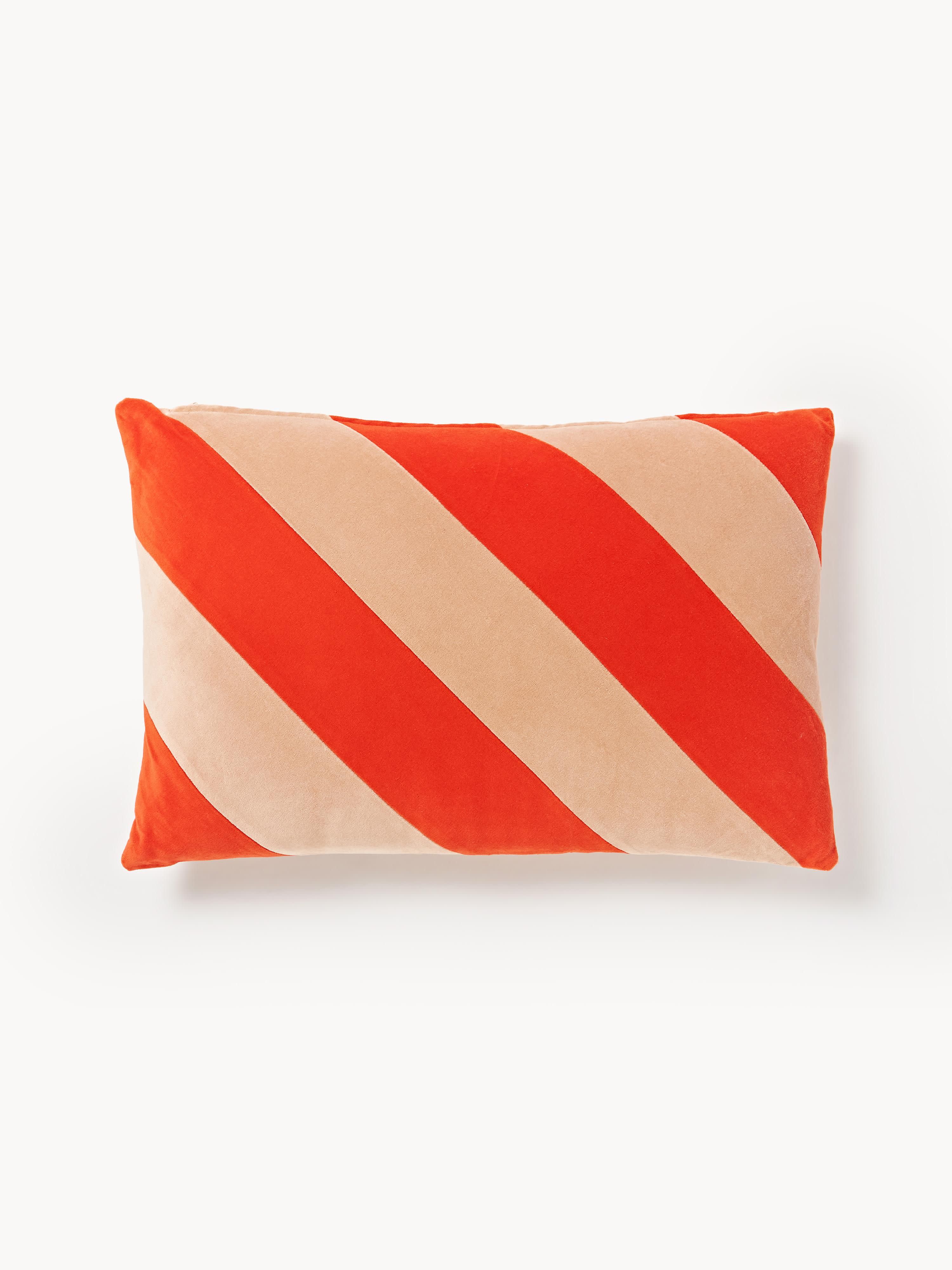 HKliving Handmade cotton cushion, striped