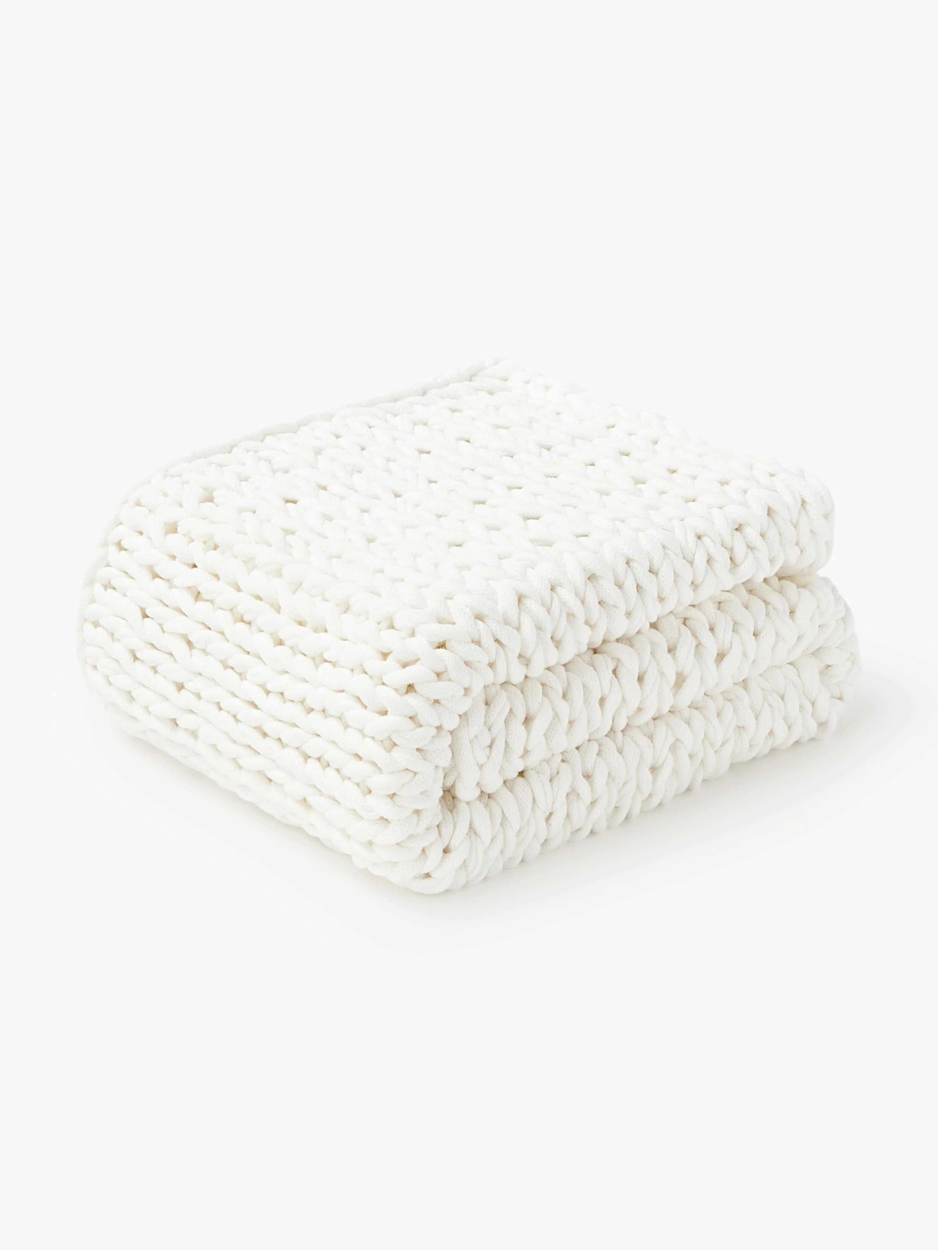 Westwing Collection Handmade chunky knit blanket Adyna