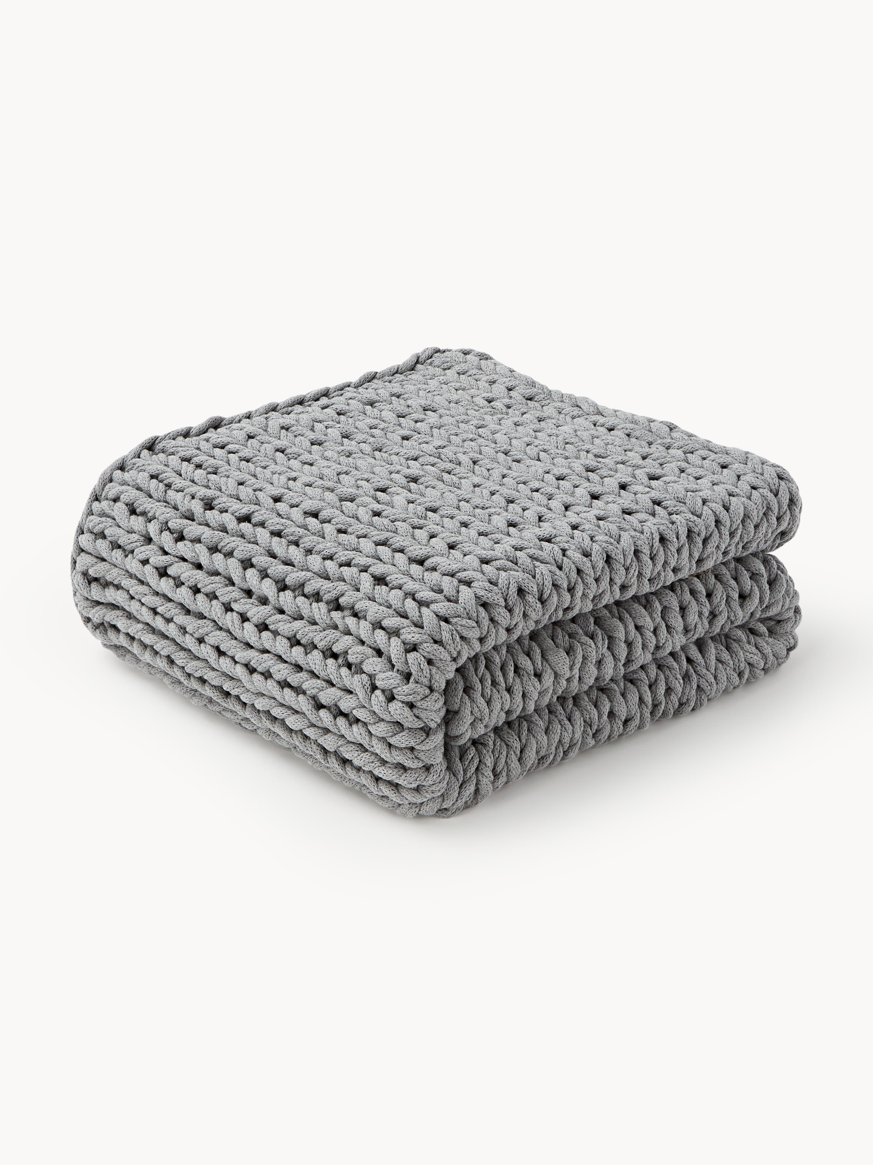 Westwing Collection Handmade chunky knit blanket Adyna