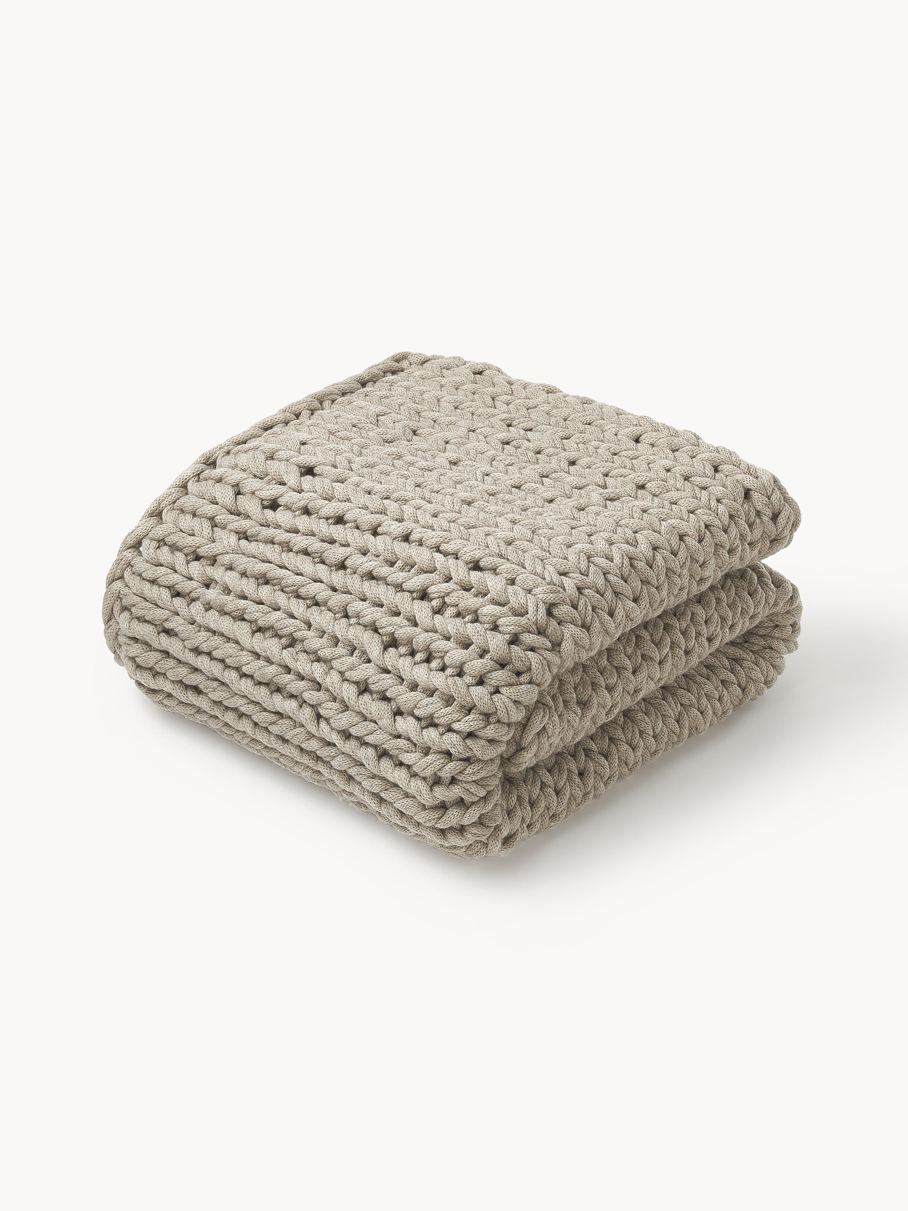 Westwing Collection Handmade chunky knit blanket Adyna